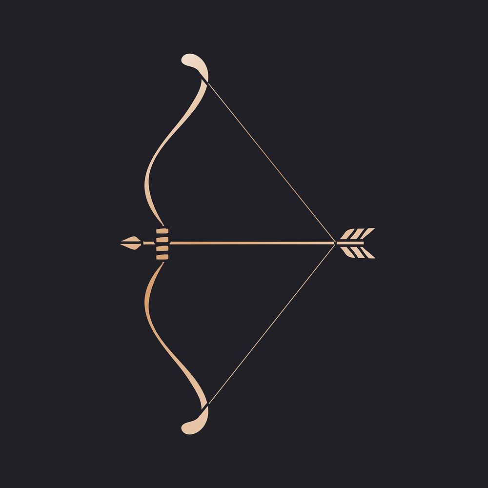 Sagittarius zodiac, doodle design illustration vector