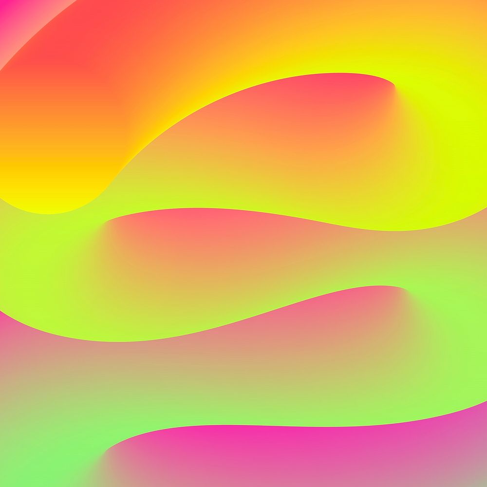 Green aesthetic background, 3D twisted fluid shapes