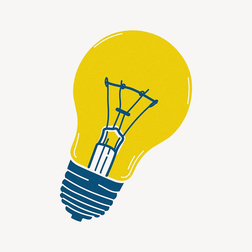 Light bulb clipart, creative ideas  illustration vector