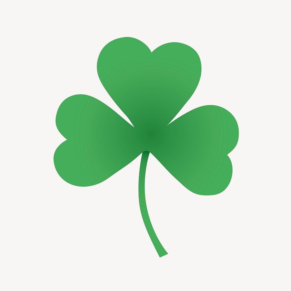 Shamrock clipart, cute cartoon illustration | Free PSD Illustration