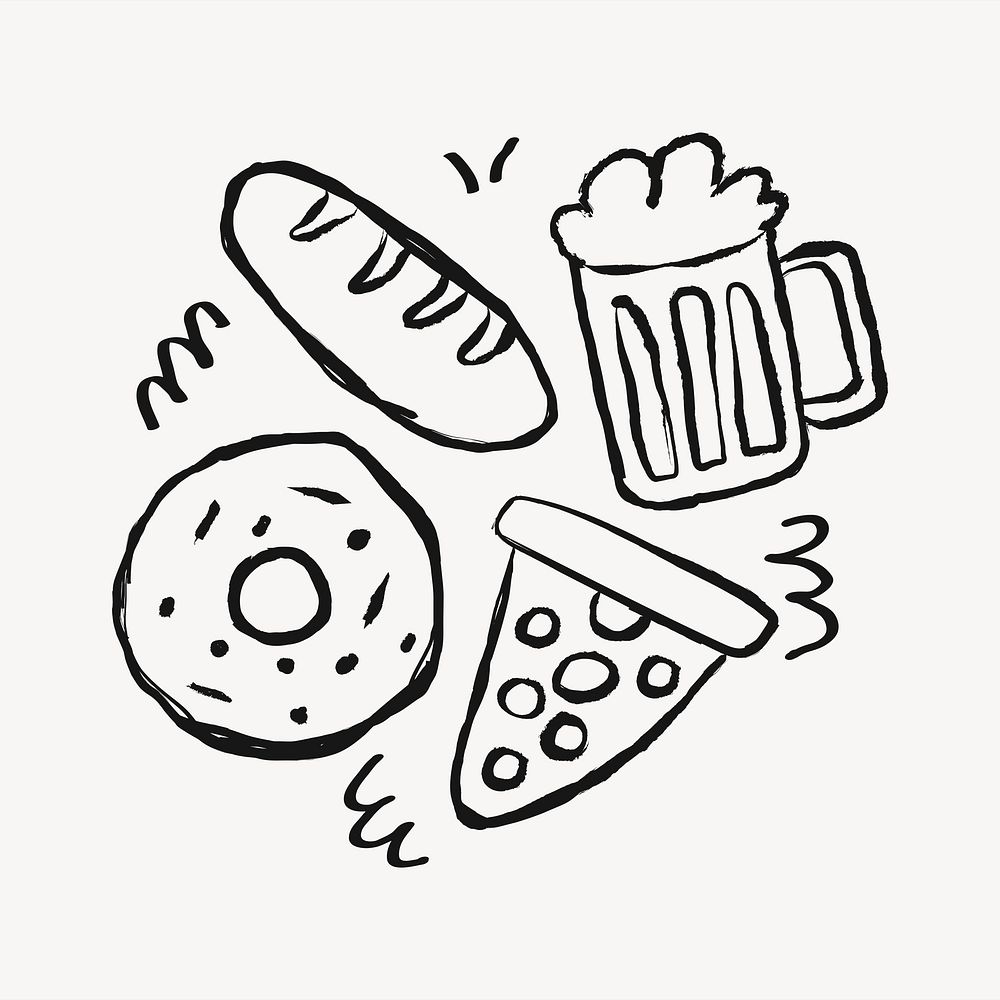 party-food-sticker-doodle-free-psd-illustration-rawpixel