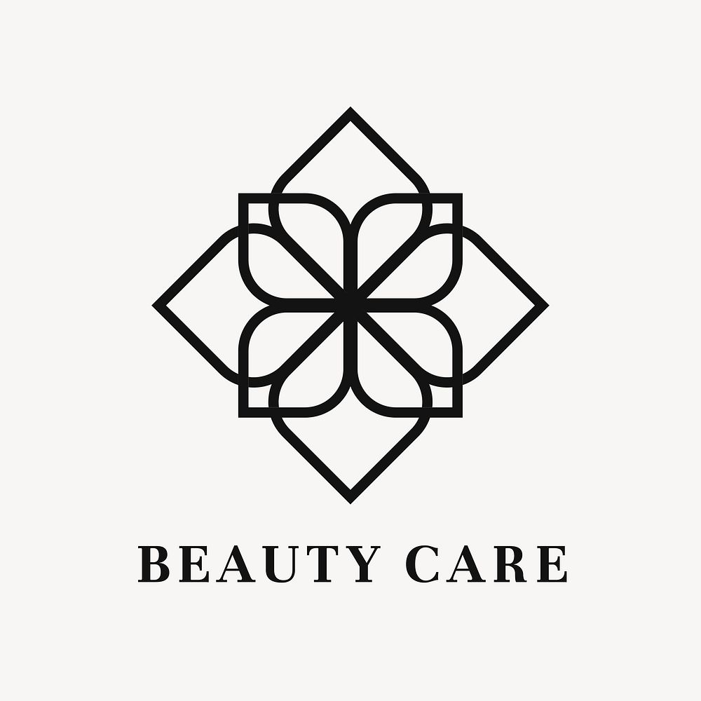 Modern beauty logo, beautiful creative design for health & wellness business psd
