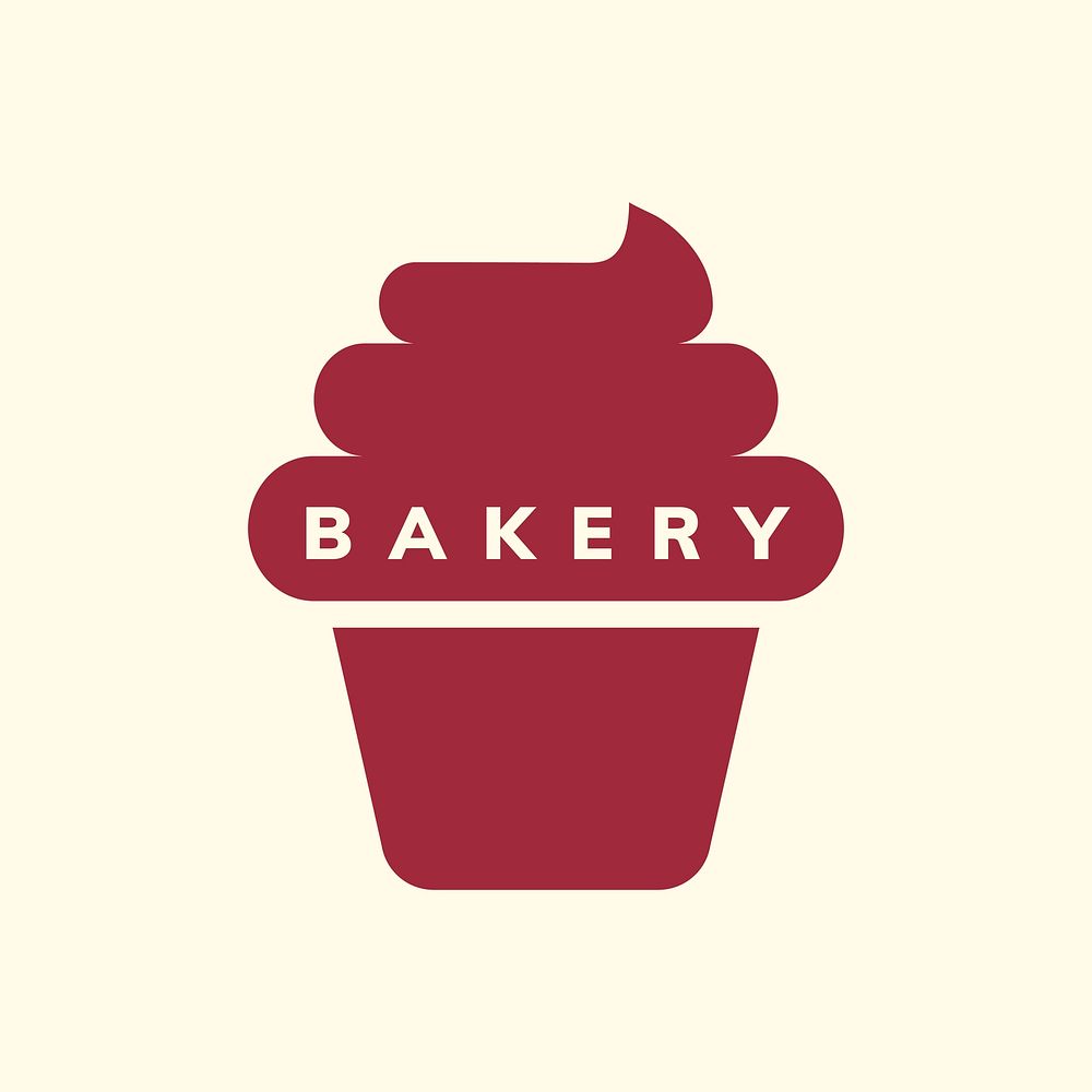 Food business logo template, branding design psd