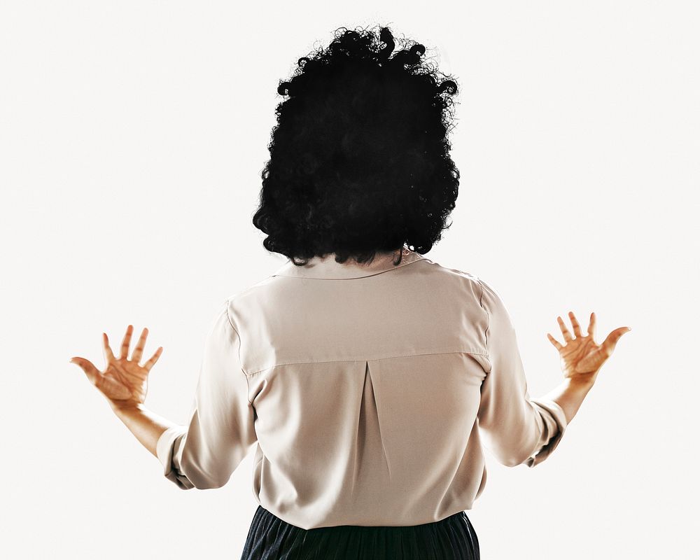 Woman presenting in meeting, business posture photo