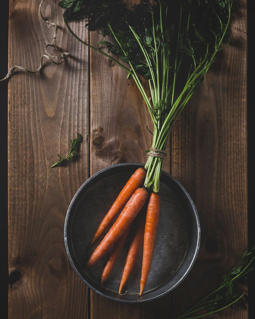 Free fresh carrots in a bowl photo, public domain vegetables CC0 image.