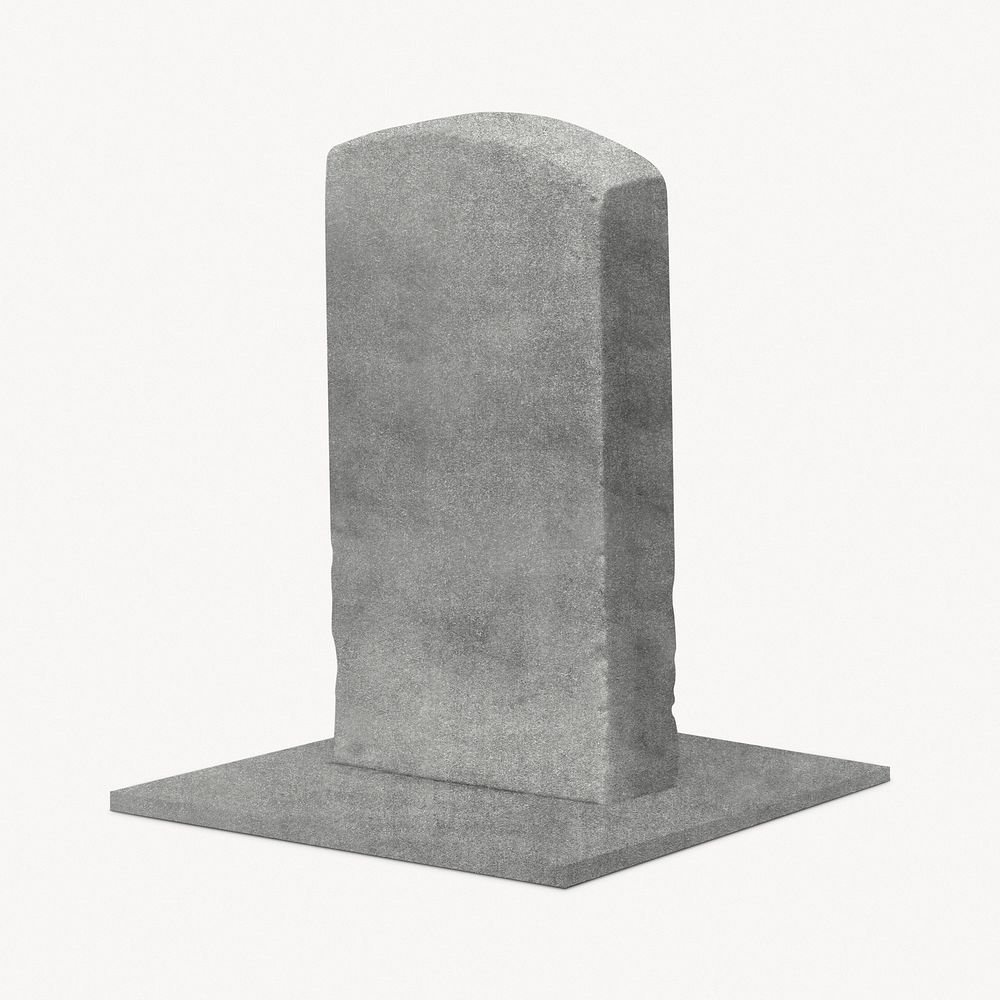 Tombstone, cemetery isolated image