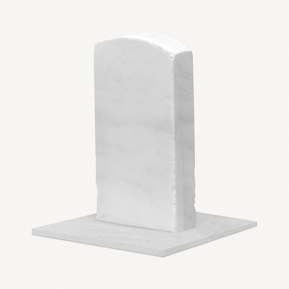 Tombstone sticker, cemetery isolated image psd