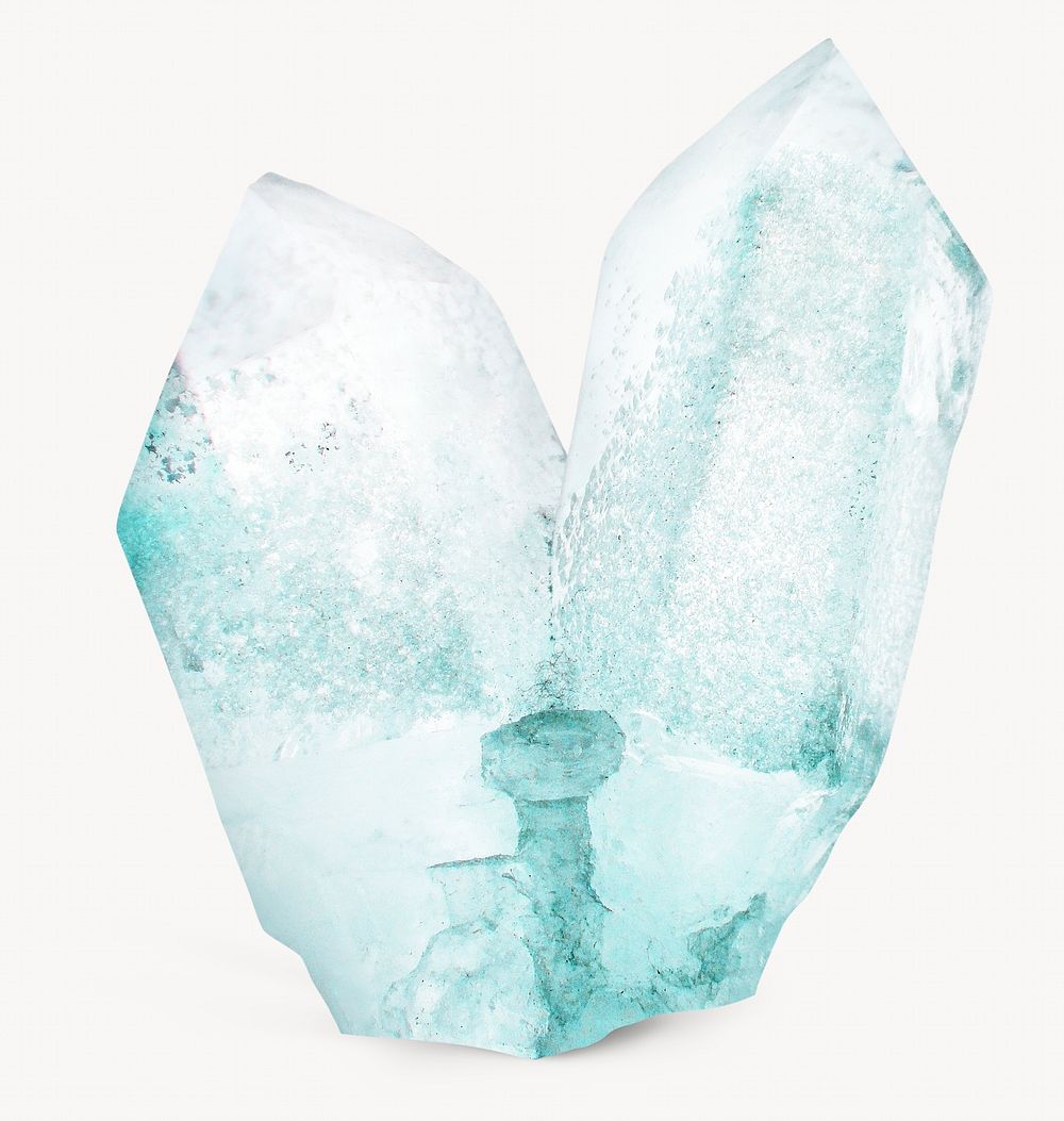 Blue quartz, mineral isolated image