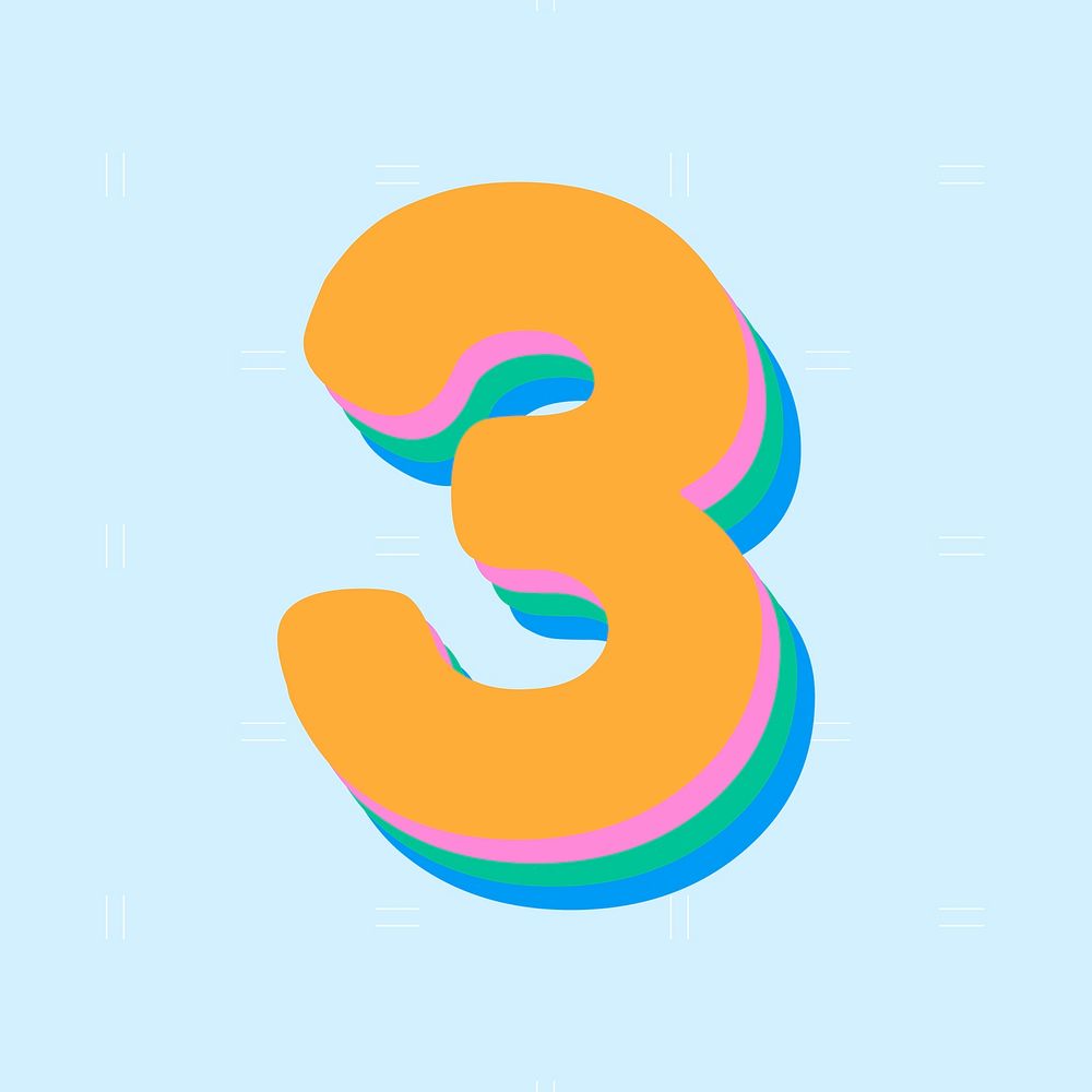 Vector 3 font rounded typography