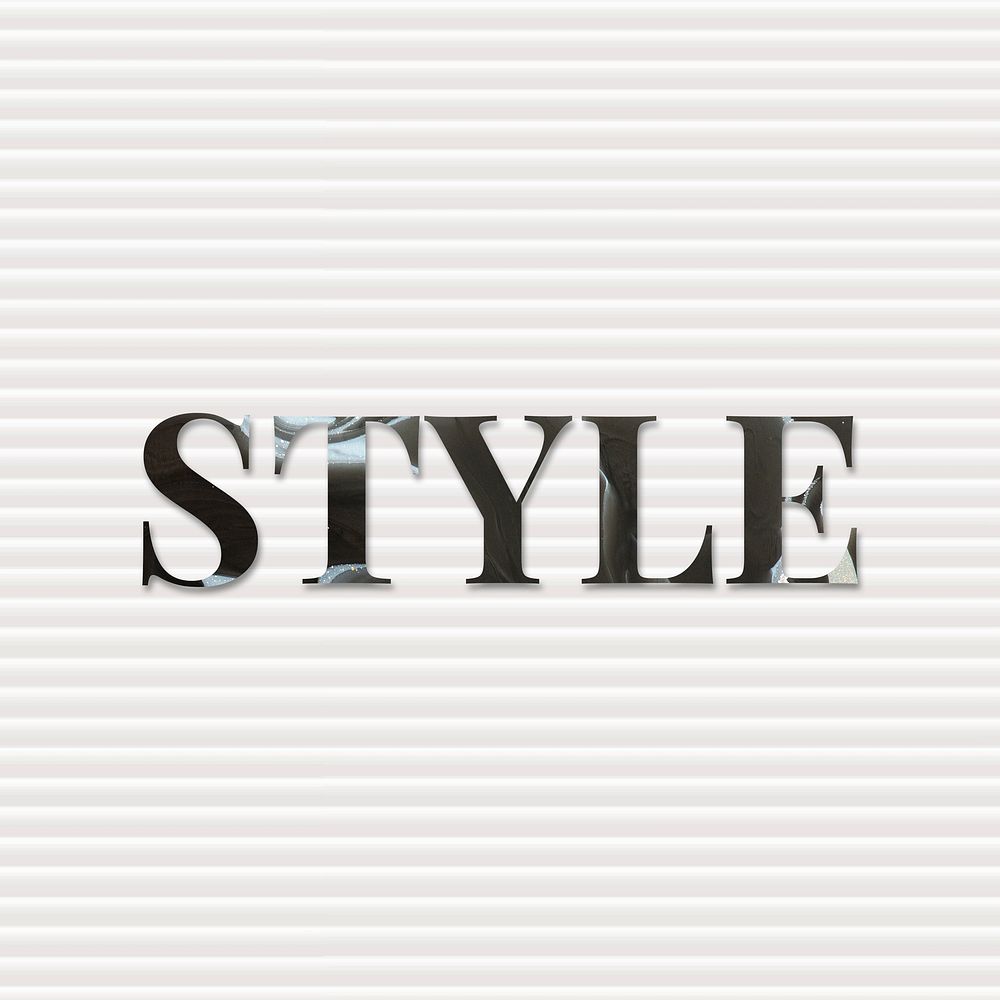 Style typography font white texture