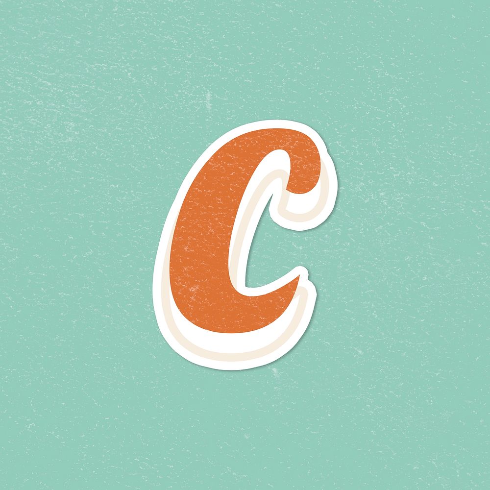  Letter C handwriting font lettering