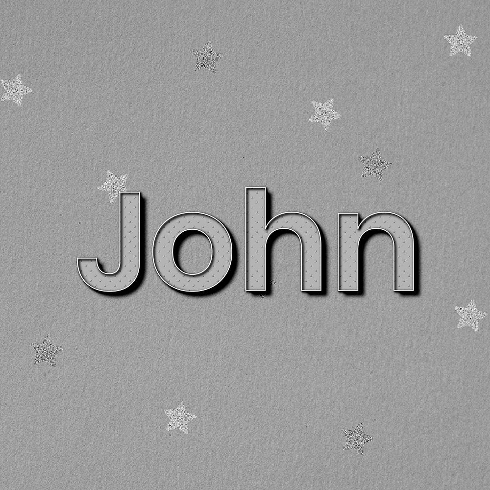 John name polka dot lettering font typography