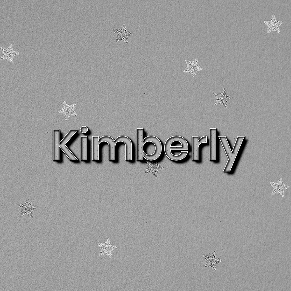 Kimberly name polka dot lettering font typography