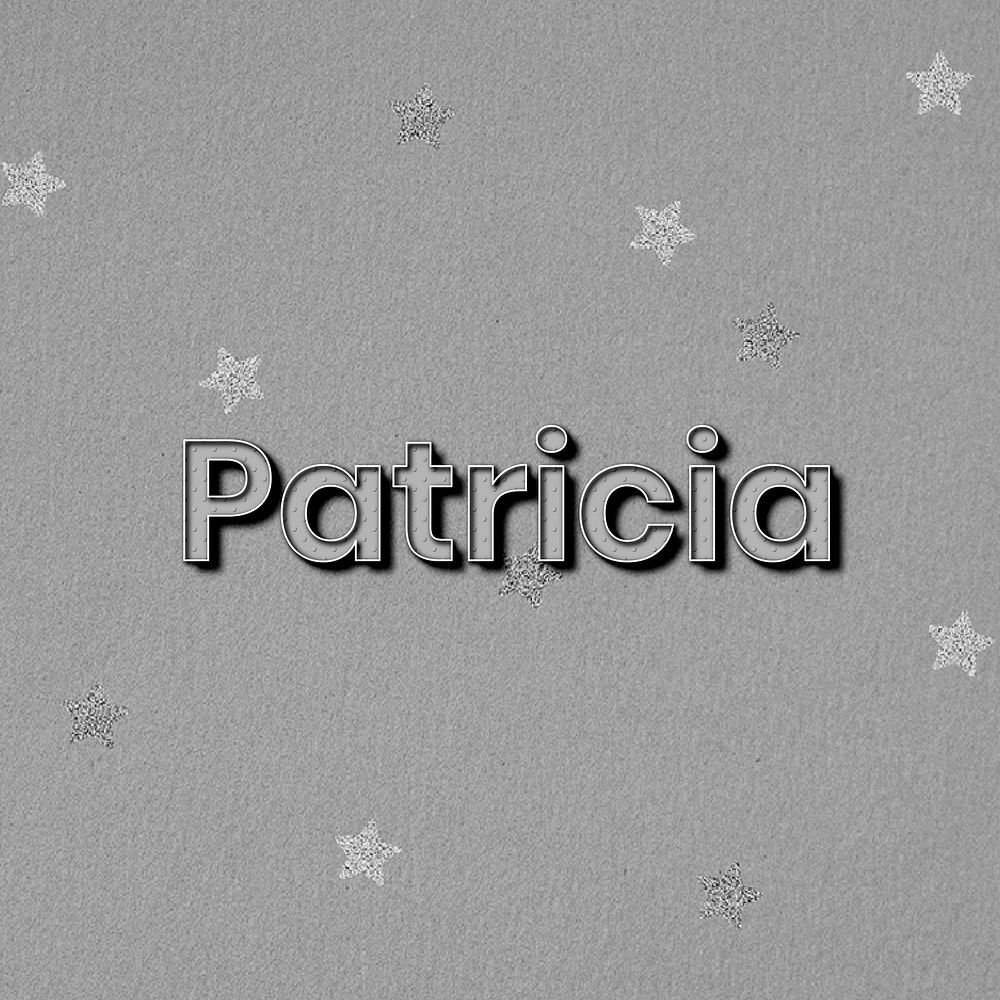 Patricia name polka dot lettering font typography