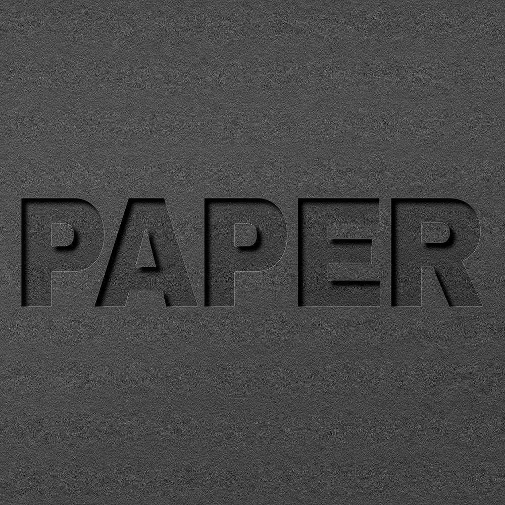 Paper cut 3d lettering paper font typography