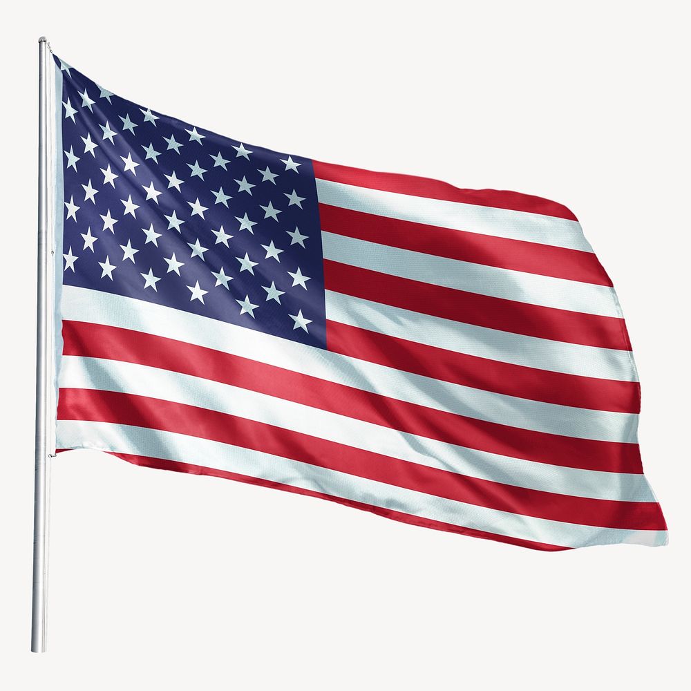 Waving United States, US flag, | Free Photo - rawpixel