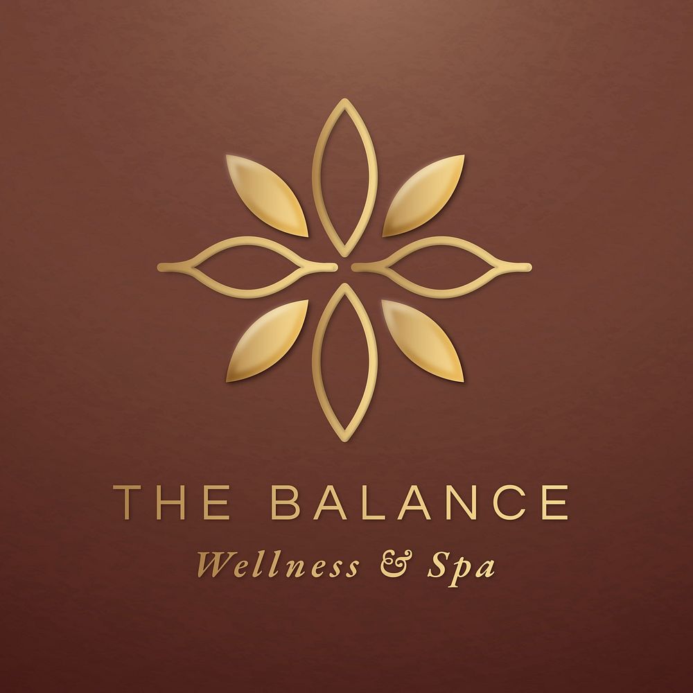 Editable spa logo template vector for health and wellness