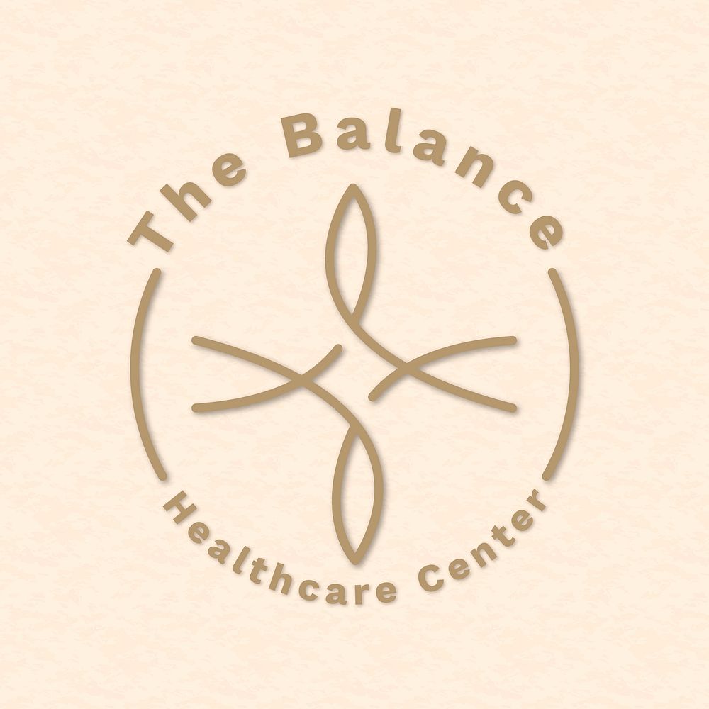 Life balance logo template vector for health and wellness