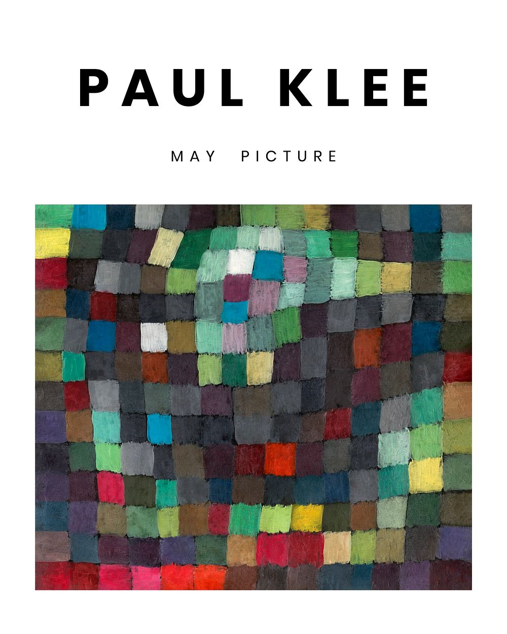 Paul Klee printable poster, famous May Picture abstract painting (1925). Original from The MET Museum. Digitally enhanced by…