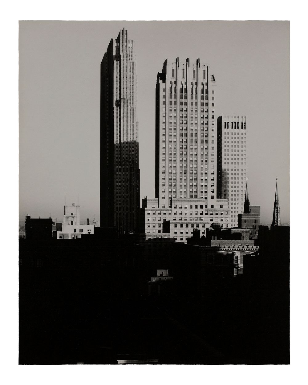 Alfred Stieglitz poster, vintage photography, New York from the Shelton (1935). Original from the Saint Louis Art Museum.…