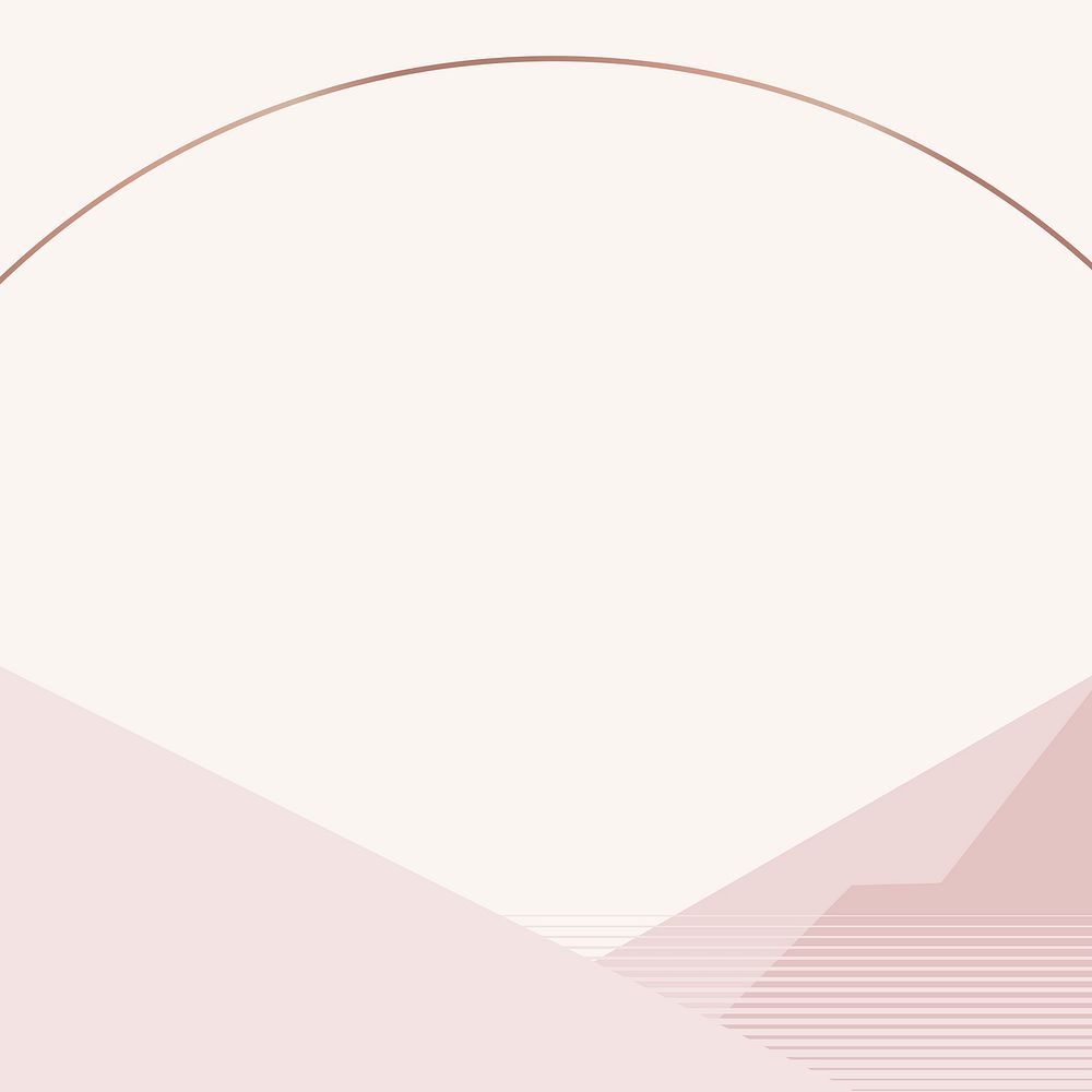 Nude pink mountain background vector Swiss style