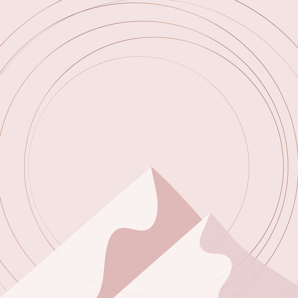 Mountain scenery aesthetic background vector in pink gold