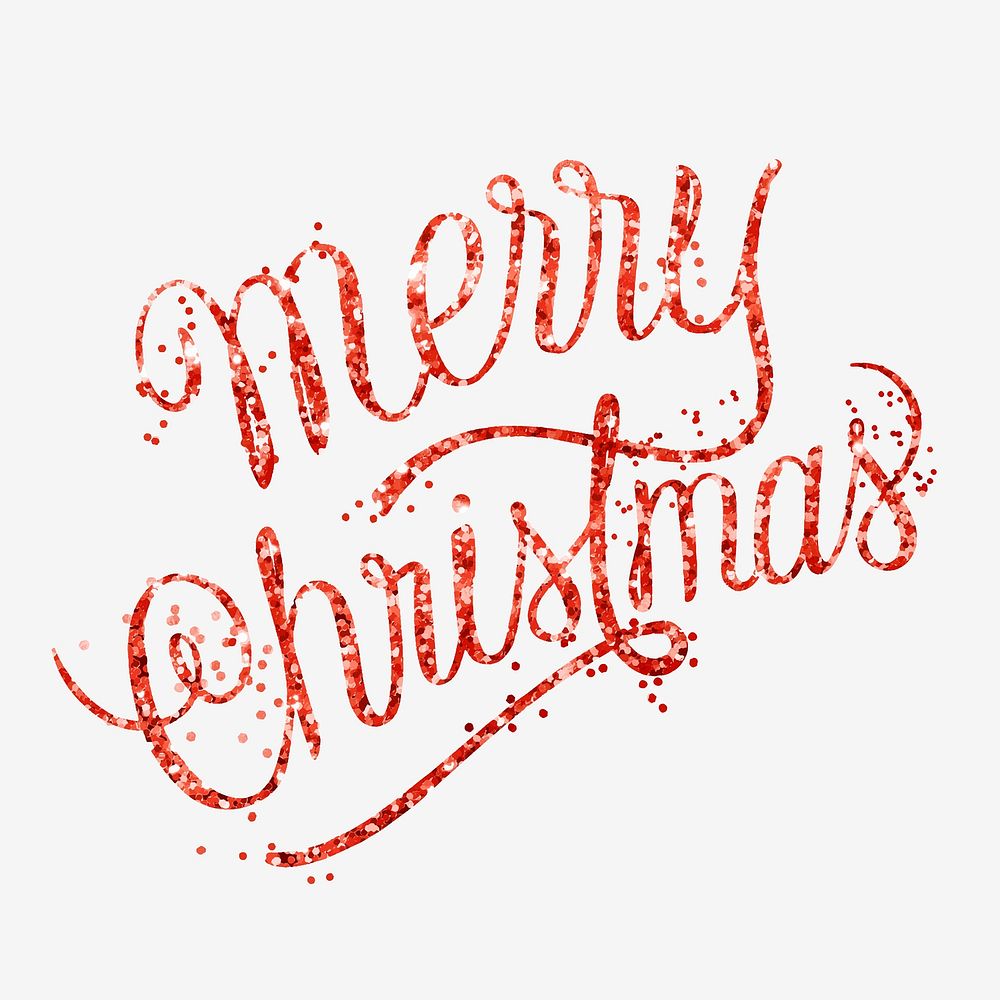 Merry Christmas message vector handwritten