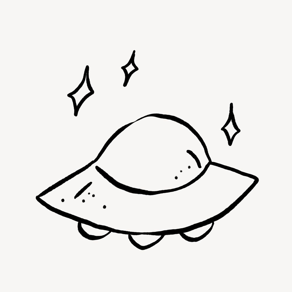 Mushroom doodle, cute illustration, off white design