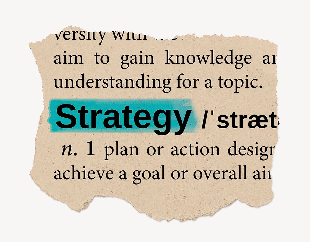 strategy-definition-ripped-dictionary-word-free-photo-rawpixel