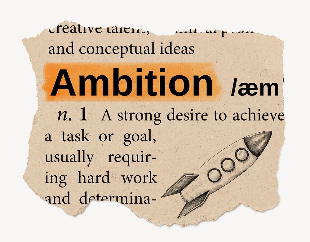 ambition-definition-vintage-ripped-dictionary-free-photo-rawpixel