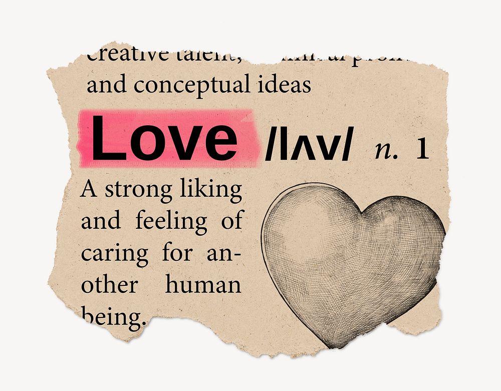 love-definition-vintage-ripped-dictionary-free-photo-rawpixel