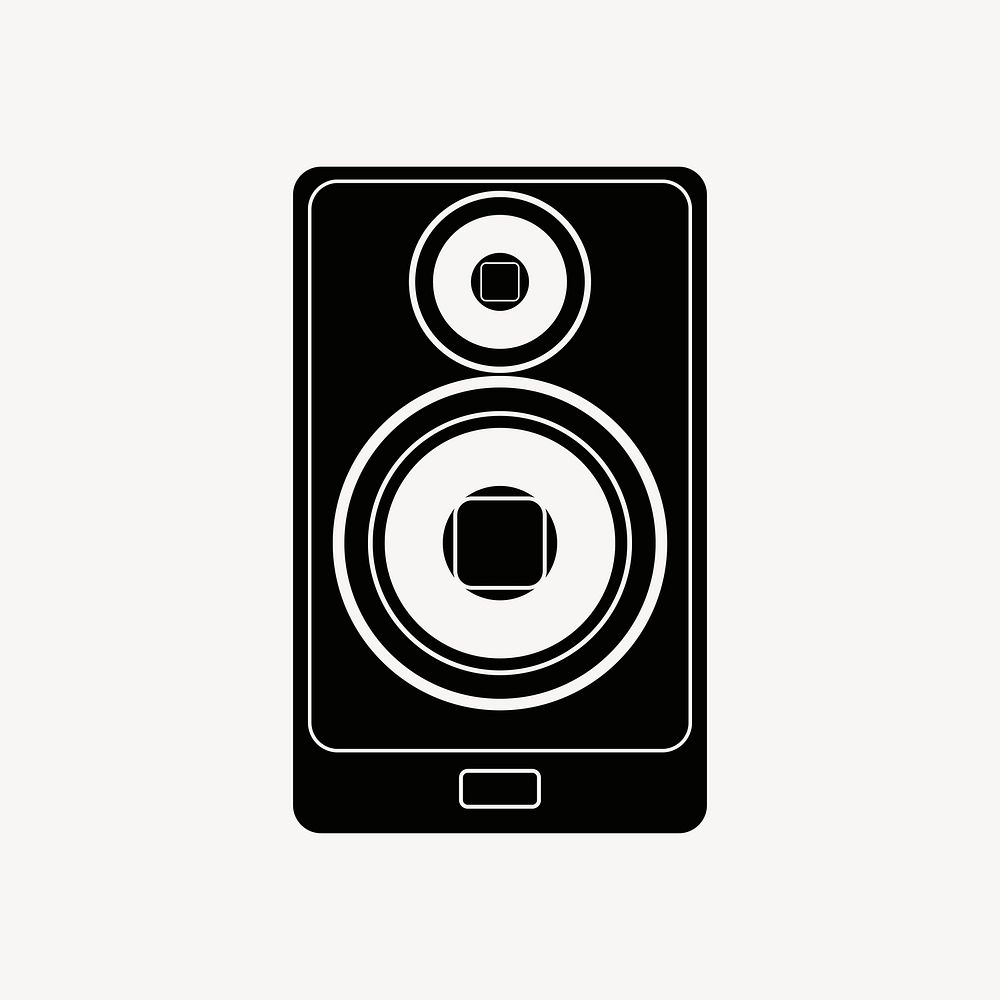 Speaker clipart, drawing illustration vector. Free public domain CC0 image.