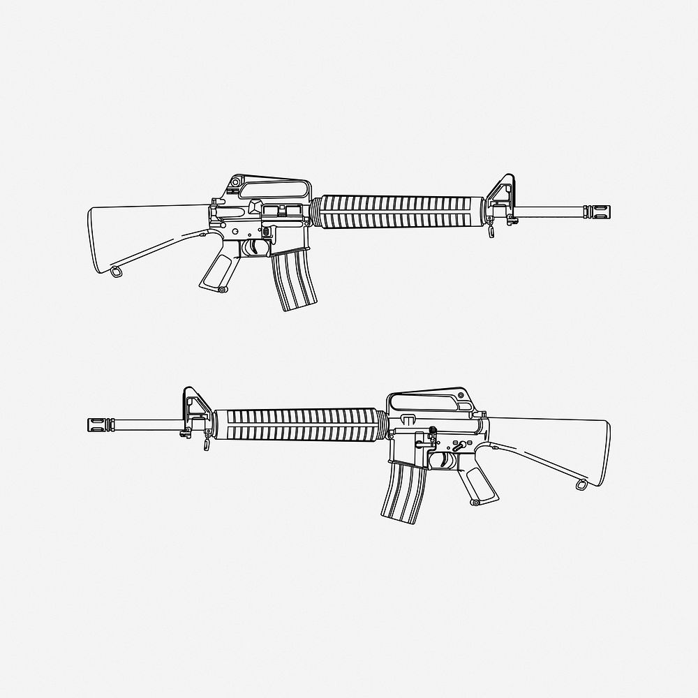 m16 coloring pages