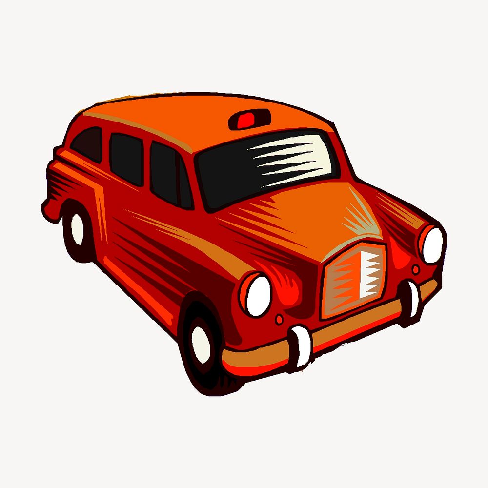 Classic car clipart, vintage vehicle illustration vector. Free public domain CC0 image