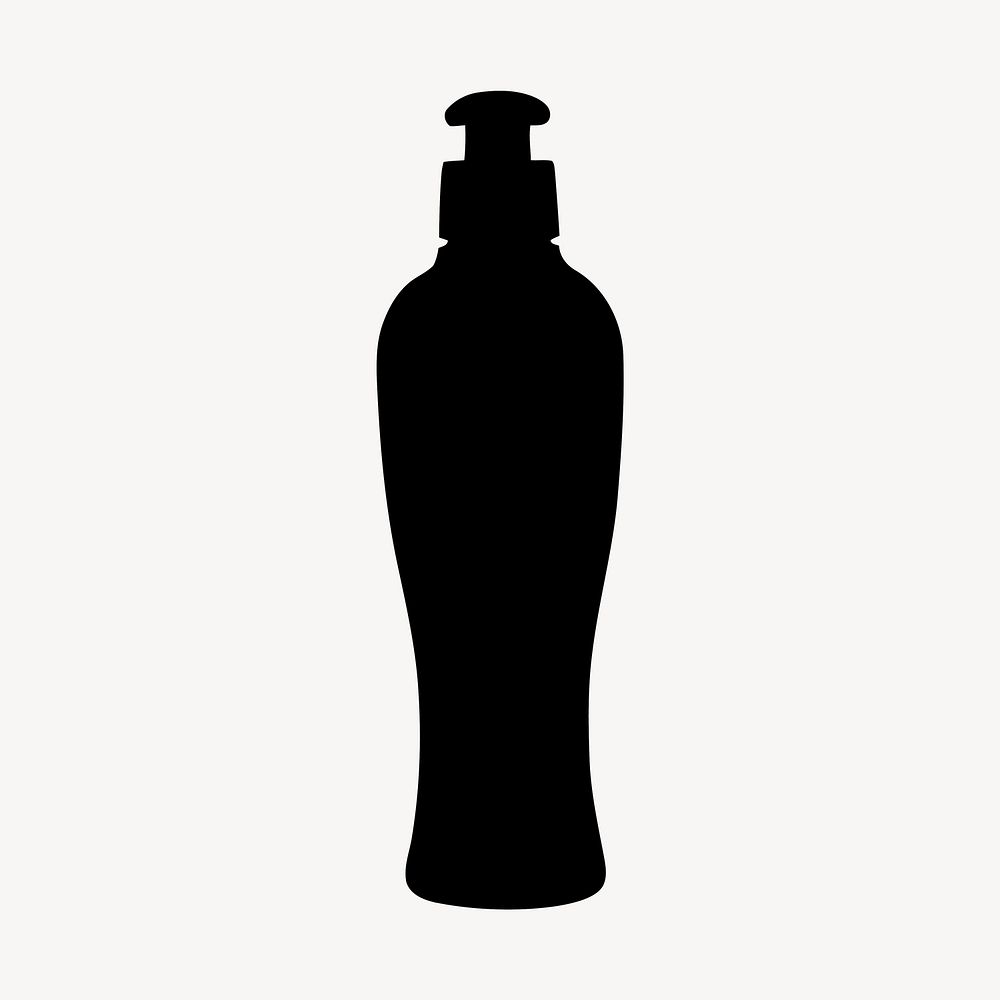 Bottle silhouette clipart, salon tool illustration vector. Free public domain CC0 image