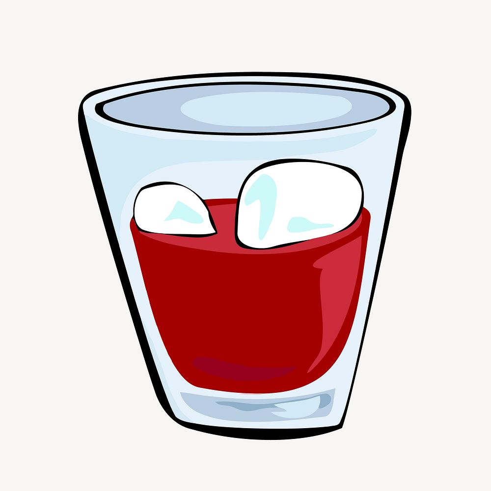 Cocktail clipart, drinks illustration psd. Free public domain CC0 image
