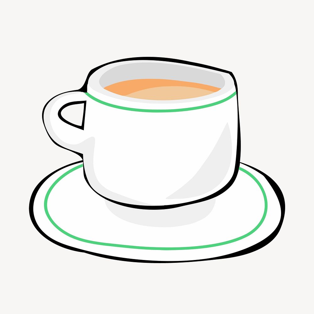 Coffee cup clipart, drinks illustration psd. Free public domain CC0 image