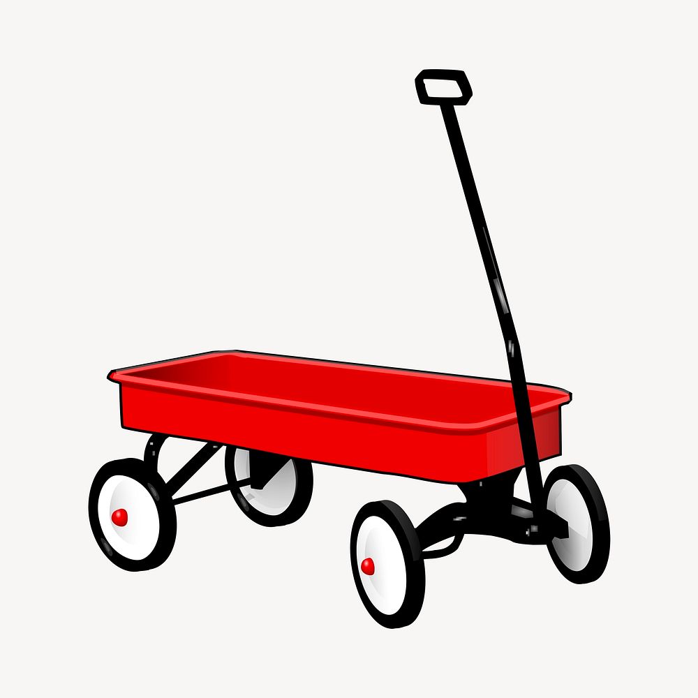 Cart clipart, illustration vector. Free public domain CC0 image.