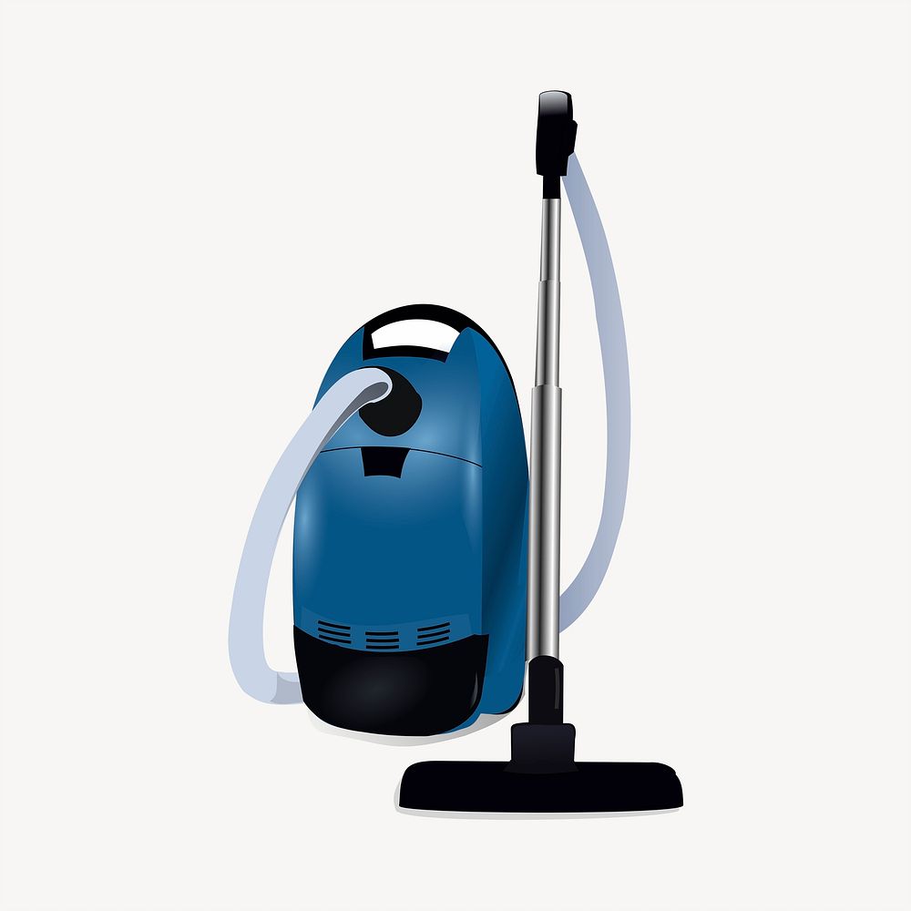 Vacuum cleaner illustration. Free public domain CC0 image.
