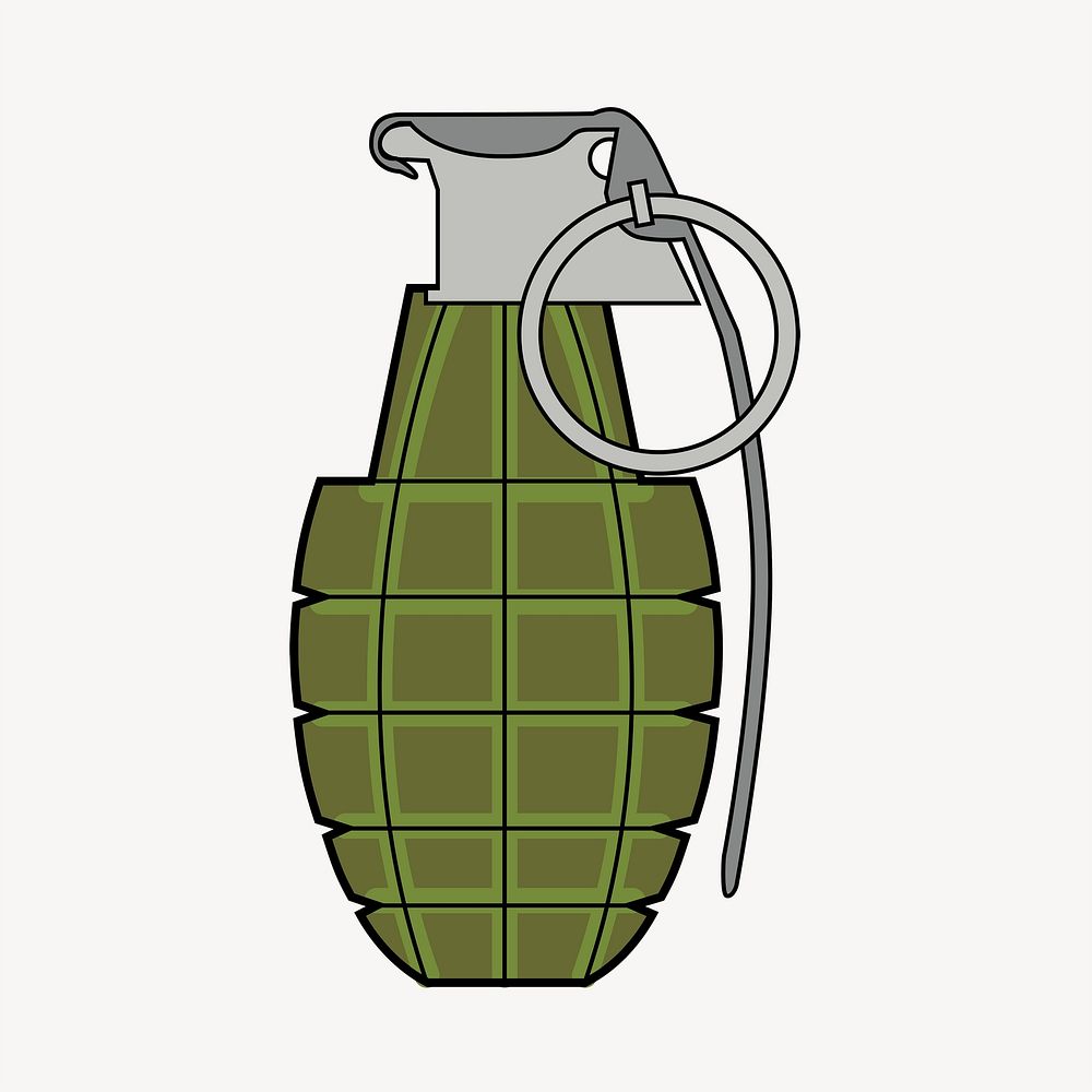 Grenade clipart, illustration psd. Free public domain CC0 image