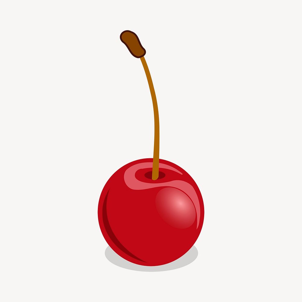 Cherry clipart, fruit illustration vector. Free public domain CC0 image
