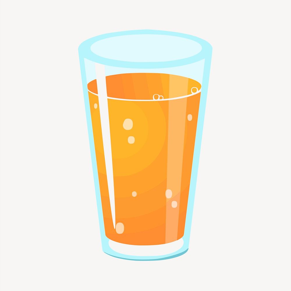 Orange juice, drinks illustration. Free public domain CC0 image