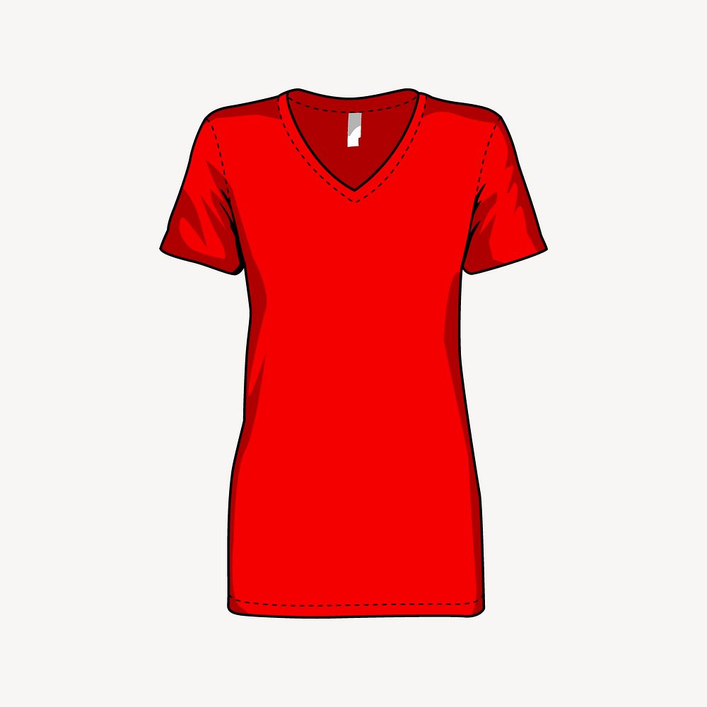 Red dress collage element vector. Free public domain CC0 image.