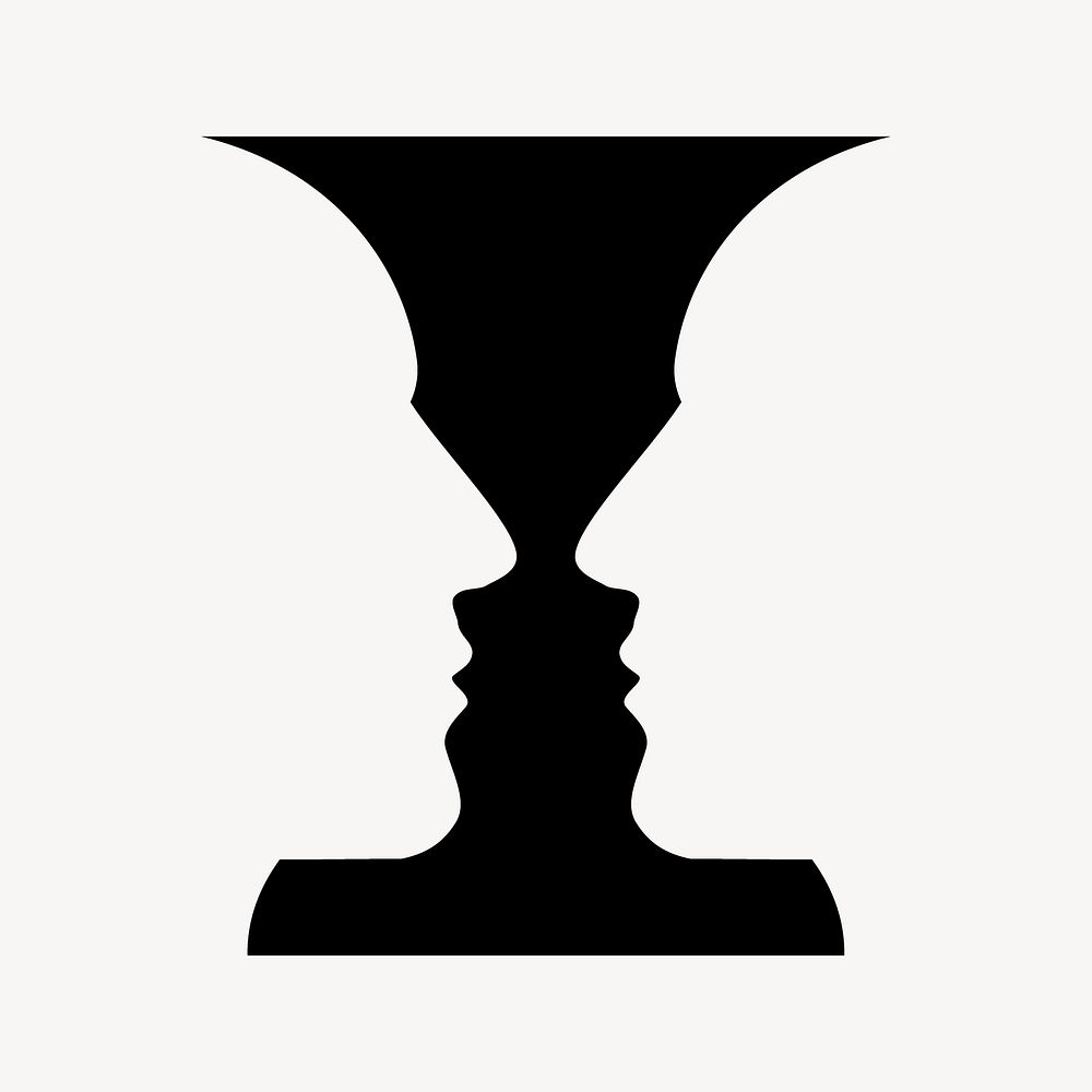Chalice silhouette illustration. Free public domain CC0 image.
