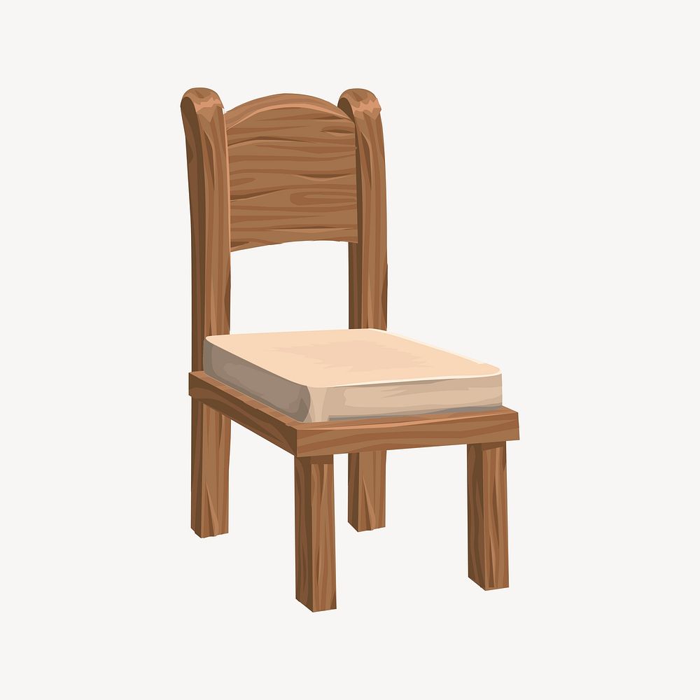 Chair clipart, illustration vector. Free public domain CC0 image.