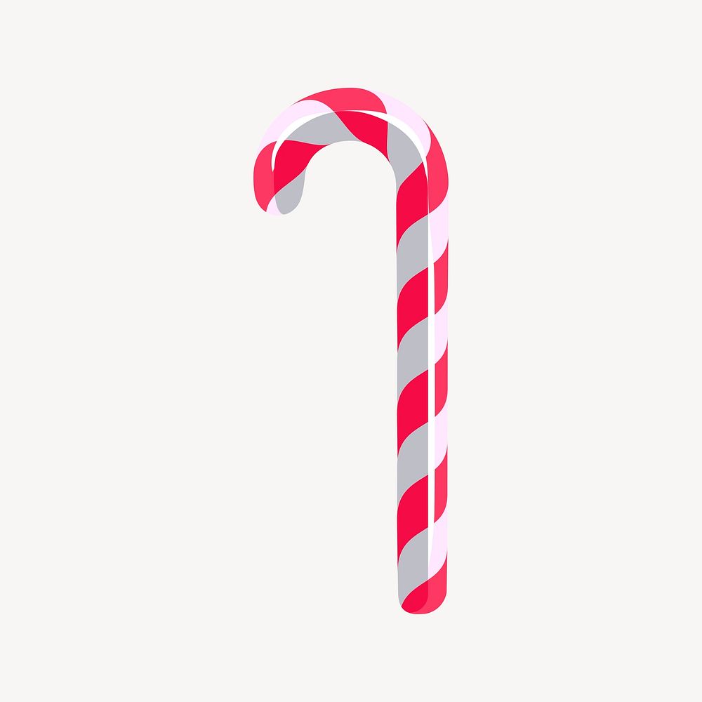 Candy cane clipart, dessert illustration vector. Free public domain CC0 image