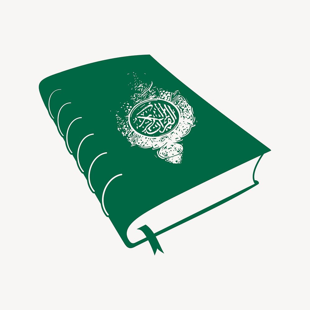 Green book clipart, illustration vector. Free public domain CC0 image.