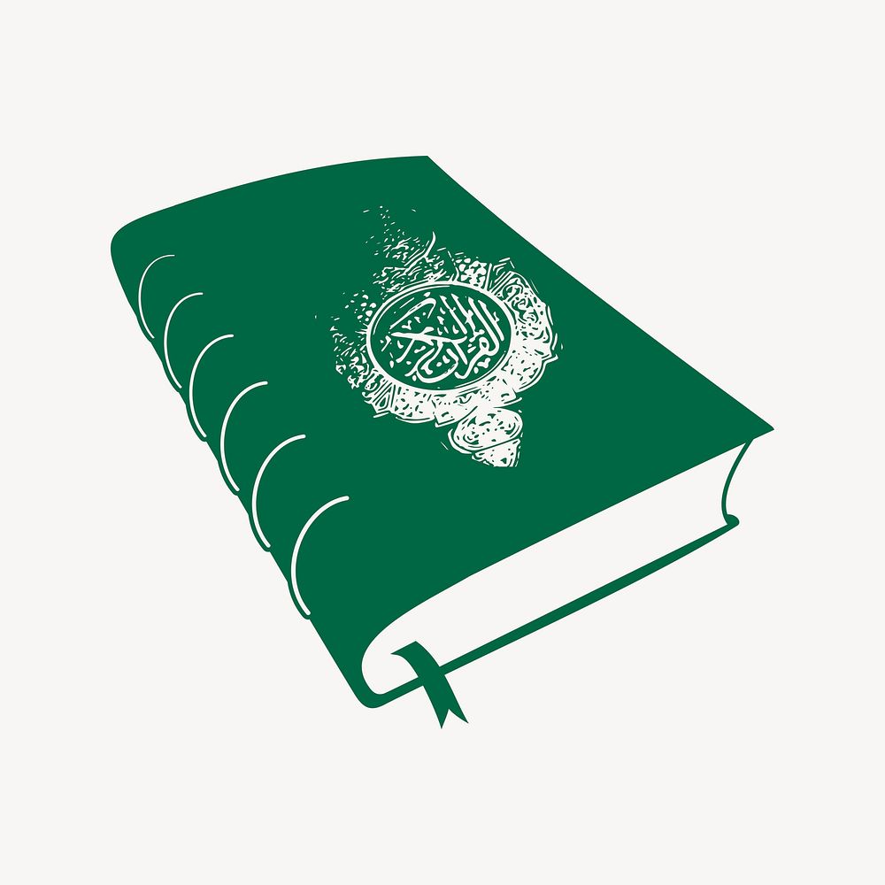 Green book illustration. Free public domain CC0 image.