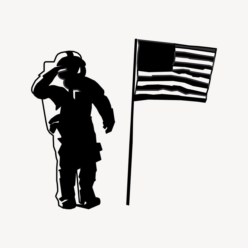 American astronaut salute clipart vector. Free public domain CC0 image