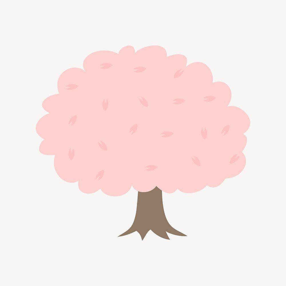 Cherry blossom tree clipart vector. Free public domain CC0 image